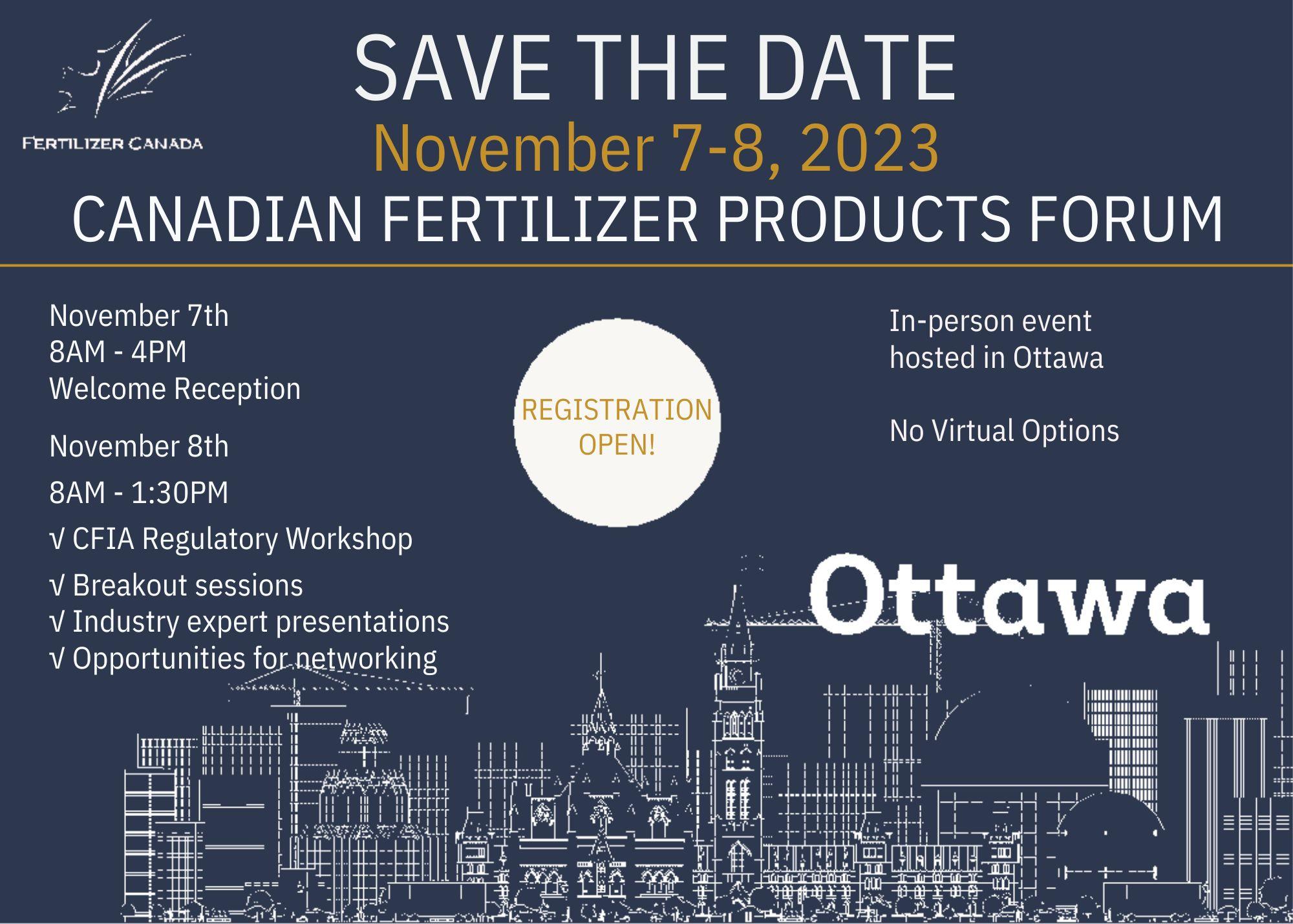 17th Annual Canadian Fertilizer Products Forum Fertilizer Canada